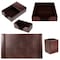 Dacasso Dark Brown Bonded Leather 5-Piece Desk Set DF-3602 - alternate 6